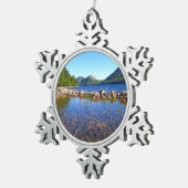 ヨルダン池Iアットアカディア国立公園 スノーフレークピューターオーナメント (右)