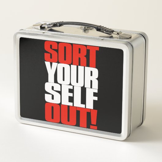 ヨルダン画像的なピーターソンの引用文: 種類あなた自身 メタルランチボックス (裏面)