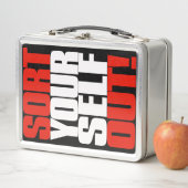 ヨルダン画像的なピーターソンの引用文: 種類あなた自身 メタルランチボックス (インサイチュ)