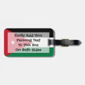 ヨルダン簡単ID個人用フラグ ラゲッジタグ (裏面横)