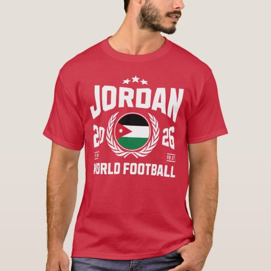 ヨルダン サッカー 2026 Tシャツ (正面)
