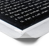 ヨルダン・ピーターソンの12の生命のための規則やる気を起こさせる ポスター (角)