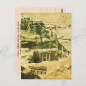 ヨルダン、ペトラ、ナバテの岩の墓 ポストカード (正面/裏面)