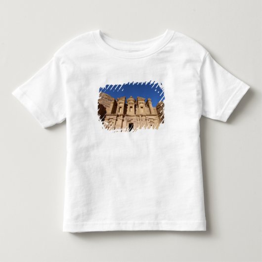 ヨルダン、ペトラ、修道院、エル・デイル。 トドラーTシャツ (正面)