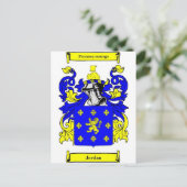 ヨルダン(英語)コート・オブ・アームズ ポストカード (スタンド正面)