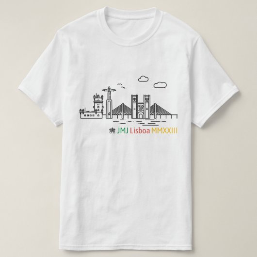 ヨルナダムンディアルダユベントゥスリスボア2023 Tシャツ (デザイン正面)