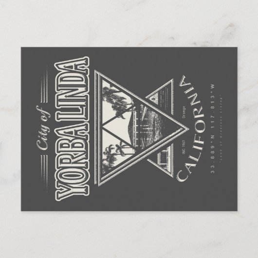 ヨルバリンダ – オレンジカリフォルニア ポストカード (正面)