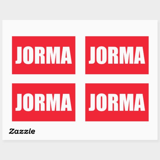 ヨルマ 長方形シール (シート)