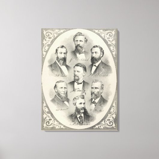 ヨロカウンティリトグラフポートレート キャンバスプリント (正面)