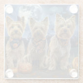 ヨロプハロウィン不気味 ガラスコースター (裏面)