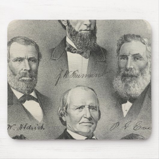 ヨロ郡ポートレート マウスパッド (正面)