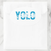 ヨロ 楕円形シール (バッグ)