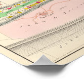 ヨンカーズNYの地図 ポスター (角)