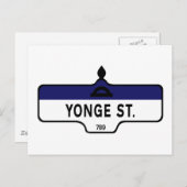 ヨンゲ通りトロント通り標識 ポストカード (正面/裏面)