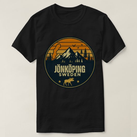 ヨンショーピング,スウェーデン Sverige Tシャツ (デザイン正面)