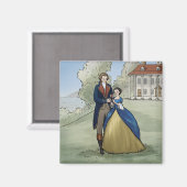 ヨンジョージ&マーサワシントンアット山バーノン マグネット (正面/裏面)