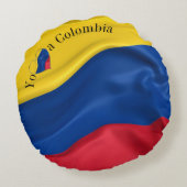 ヨーアモAコロンビア国旗 ラウンドクッション (裏面)