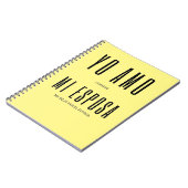 ヨーアモcuando mi esposa me deja ver el futbol ノートブック (左側)