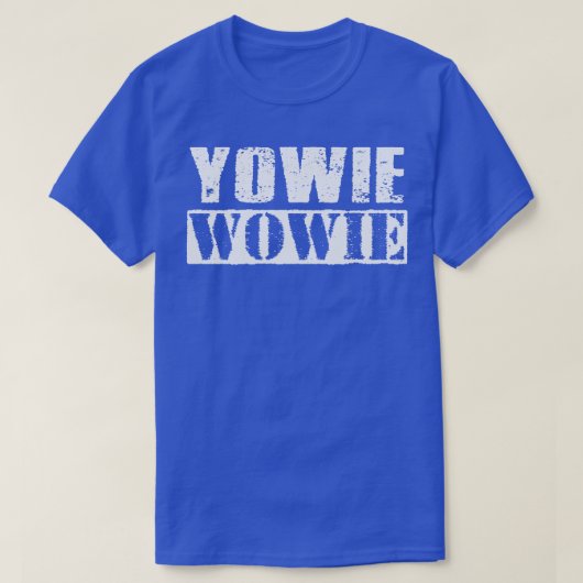ヨーウィーウーウィーヴィンテージホワイト文字 Tシャツ (デザイン正面)