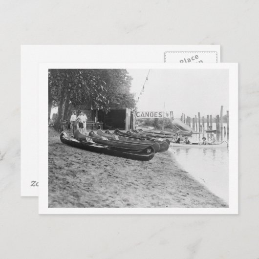 ヨーカムカヌーハウスアーリントンビーチパーク ポストカード (正面/裏面)