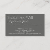 ヨーガおもしろいユニークインストラクターのカスタマイズ 名刺 (裏面)