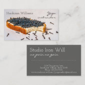 ヨーガおもしろいユニークインストラクターのカスタマイズ 名刺 (正面/裏面)