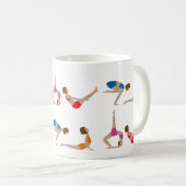 ヨーガがコーヒーカップマグカップをポーズ コーヒーマグカップ (正面右)