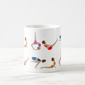 ヨーガがコーヒーカップマグカップをポーズ コーヒーマグカップ (中央)