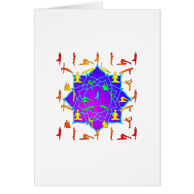 ヨーガのポーズをした蓮の花 (正面)