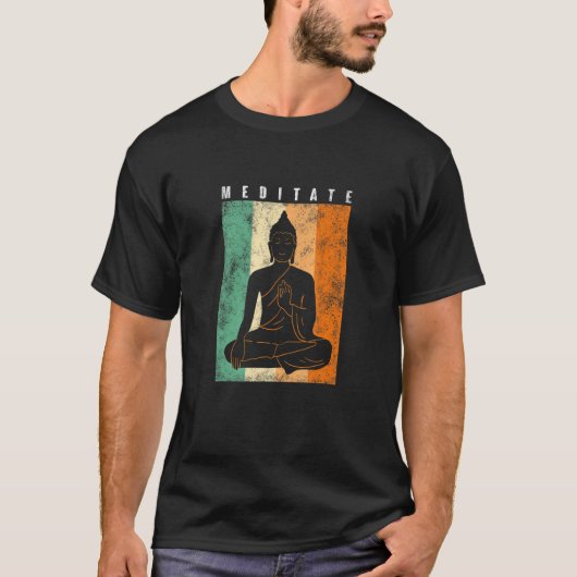 ヨーガめい想ポーズ Tシャツ (正面)