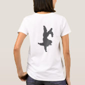 ヨーガをしているプードル犬 Tシャツ (裏面)