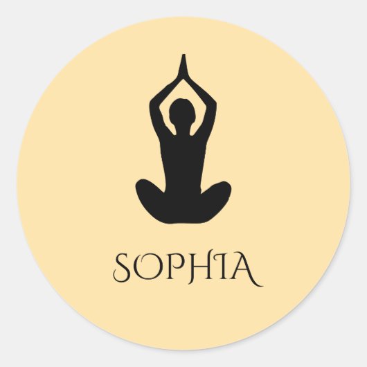 ヨーガカスタムシール ラウンドシール (正面)