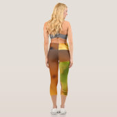 ヨーガカラフルーとピラティスの水彩レギンス カプリレギンス (裏面)