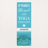 ヨーガパーソナライズされたリラックスス | エクササイズ引用文 ヨガマット (裏面)