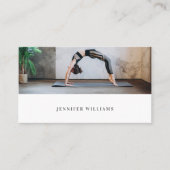 ヨーガモダンミニマルパーソナルトレーナーカスタム写真 名刺 (正面)