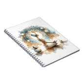 ヨーガ姿の女性が登場するスパイラルノート ノートブック (右側)