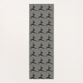 ヨーガ立ちポーズのシルエット ヨガマット (裏面)