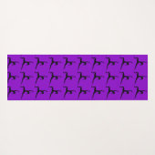 ヨーガ練習立シルエット ヨガマット (裏面(横))