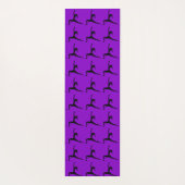 ヨーガ練習立シルエット ヨガマット (裏面)