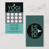 ヨーガ行者はスタンプカードに線をつけます ロイヤリティカード (正面/裏面)