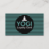ヨーガ行者はスタンプカードに線をつけます ロイヤリティカード (裏面)