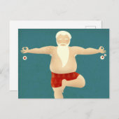 ヨーガ行者サンタ-クリスマスの郵便はがき シーズンポストカード (正面/裏面)