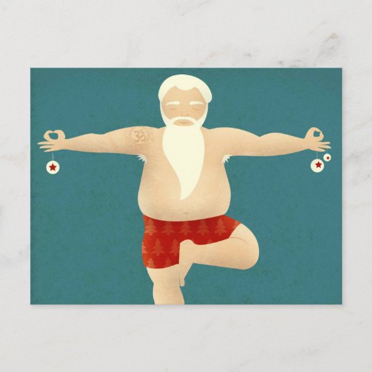 ヨーガ行者サンタ-クリスマスの郵便はがき シーズンポストカード (正面)