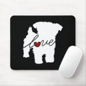 ヨーキエポオ(ヨークシャーテリア/プードル)ラブ マウスパッド (マウス)