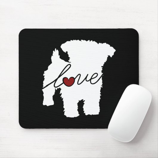 ヨーキエポオ(ヨークシャーテリア/プードル)ラブ マウスパッド (マウス)
