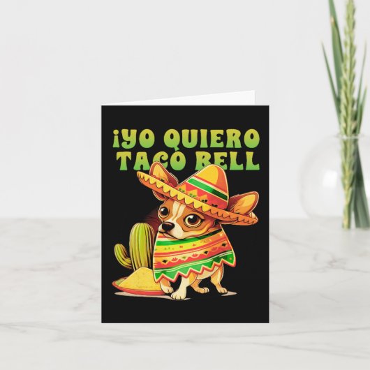 ヨーキエロタコチワフアドッグヴィンテージおもしろいベル カード (正面)