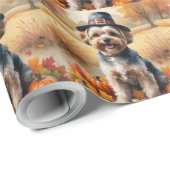 ヨーキプイン紅葉感謝祭アート ラッピングペーパー (ロールコーナー)