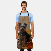 ヨーキプイン紅葉秋インスパイア エプロン (着用した状態)