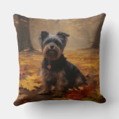 ヨーキプイン紅葉秋インスパイア クッション (裏面)