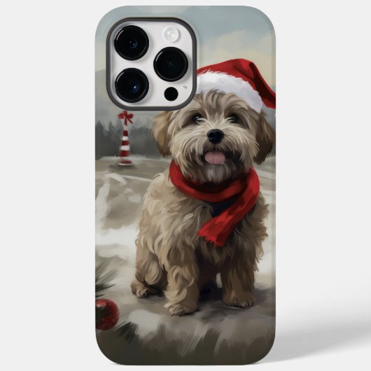 ヨーキプーのクリスマス Case-Mate iPhoneケース (裏面)